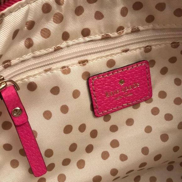 Kate Spade Pink handbag with gold chain NWOT - Picture 4 of 5